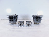 Pair Harley Davidson Sportster 883 Silver Engine Cylinder Barrel Jugs w/ Pistons - C3 Cycle