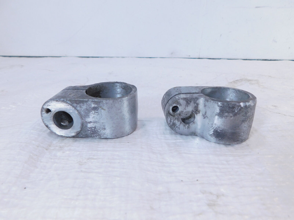 Suzuki Savage 650 LS650 Boulevard S40 Front Turn Signal Indicator Clamp Brackets - C3 Cycle