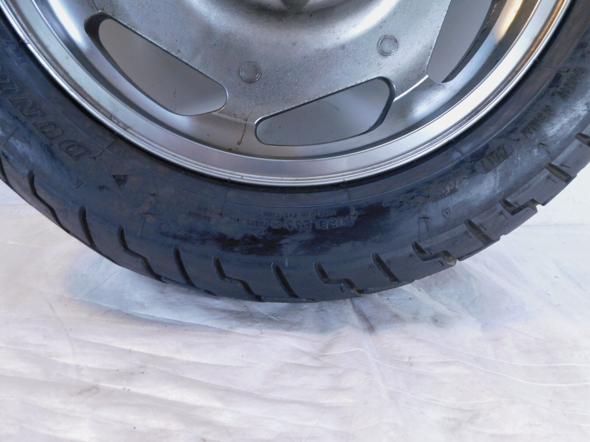 Kawasaki Vulcan VN1600 Nomad 1600 Classic OEM Silver Front Cast Wheel Rim & Tire - C3 Cycle