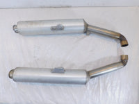 Pair Ducati Sport Touring ST4 Silver Rear Left/Right Exhaust System Mufflers - C3 Cycle