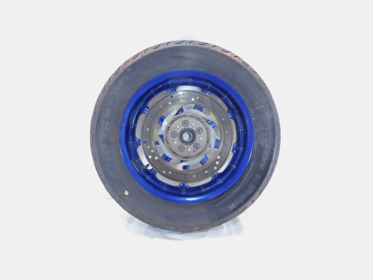 Harley Touring Road Street & Electra Glide Blue Mag Cast Rear Wheel Rim & Tire - C3 Cycle