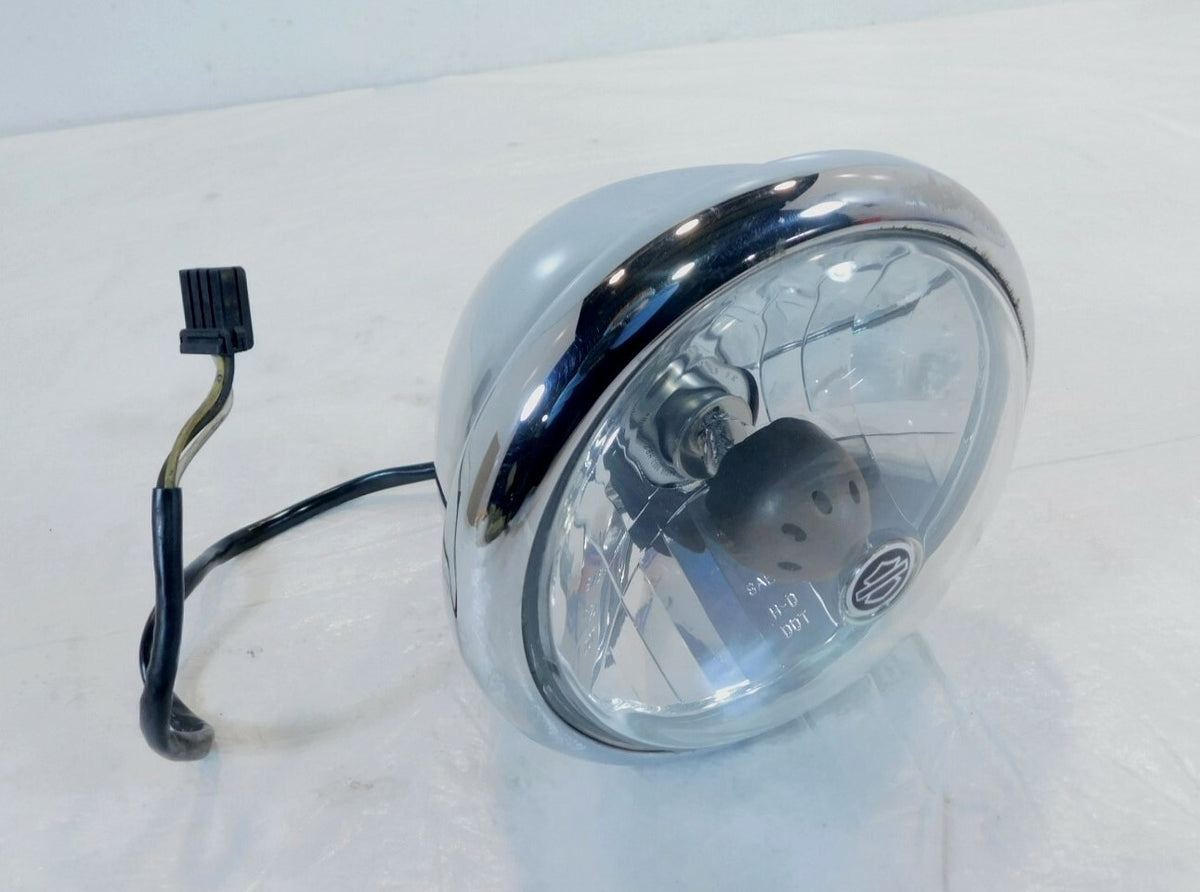 Dented Harley Dyna V-Rod VRSCD Night Rod Chrome Front Headlight Bucket Housing