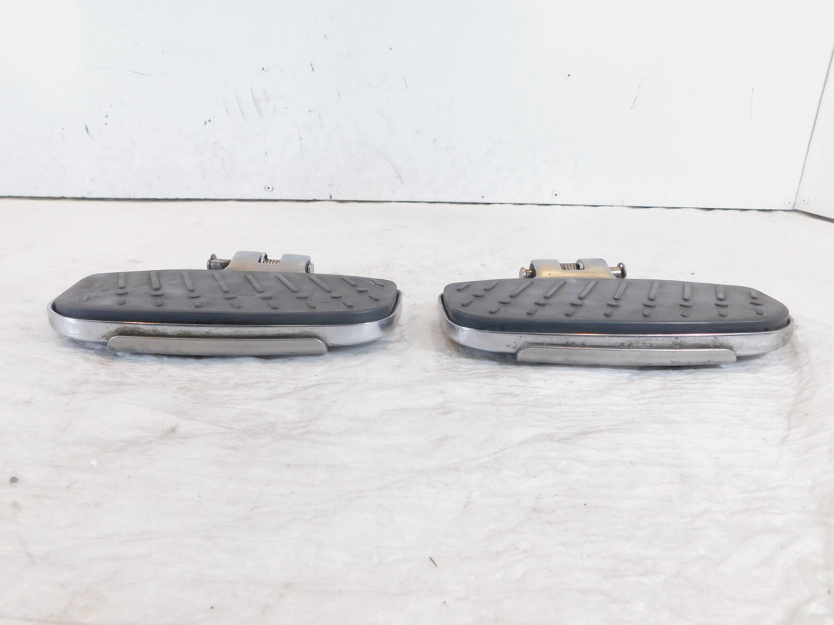 2002-2004 BMW R1200CL R1200 CL Chrome Left/Right Front Driver Foot Pad Footrests - C3 Cycle