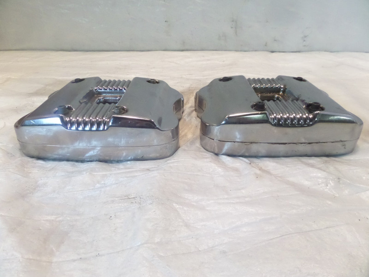 Harley Davidson Sportster 883 & 1200 Chrome Cylinder Head Cover Rocker Boxes - C3 Cycle