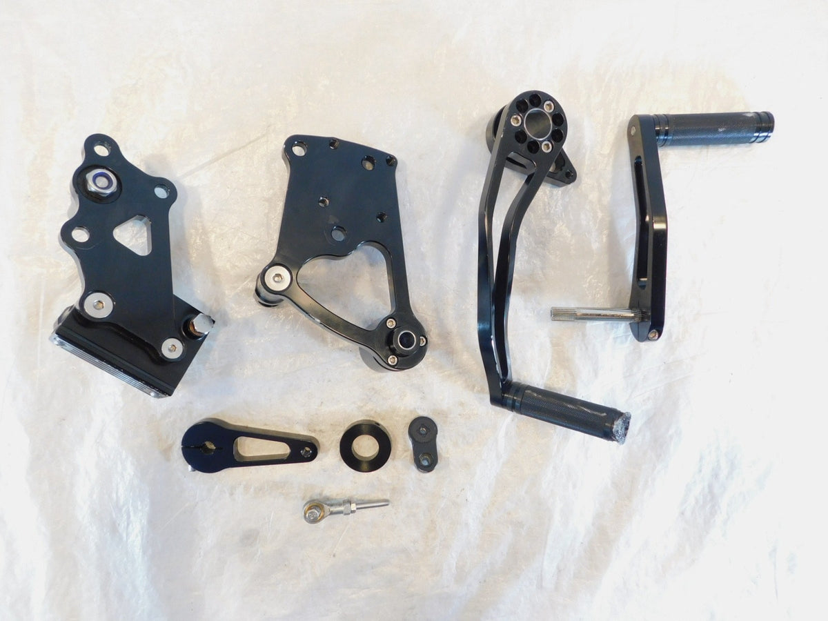 Harley Davidson Softail Aftermarket Black Brake & Shifter Pedal Foot Control Lot - C3 Cycle