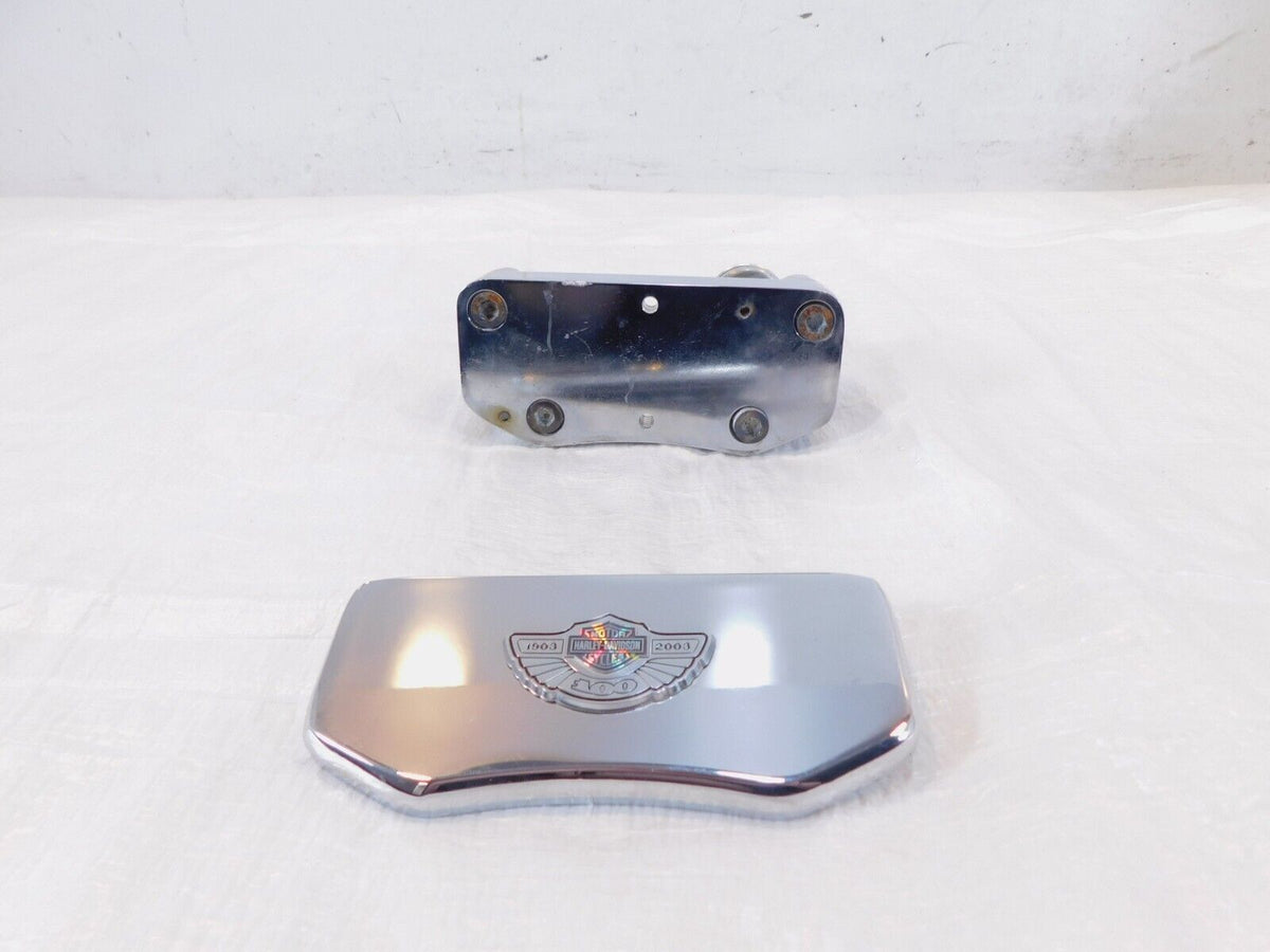 Harley Davidson Softail Custom 100th Anniversary Handlebar Riser Clamp Brackets - C3 Cycle