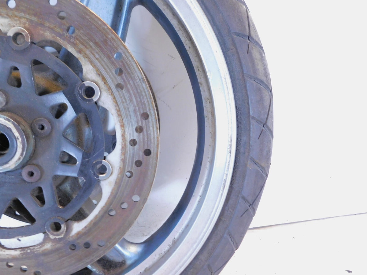 1992-1993 Kawasaki Ninja ZX6 ZX600 Front Cast Wheel Rim & Brake Disc Rotors - C3 Cycle