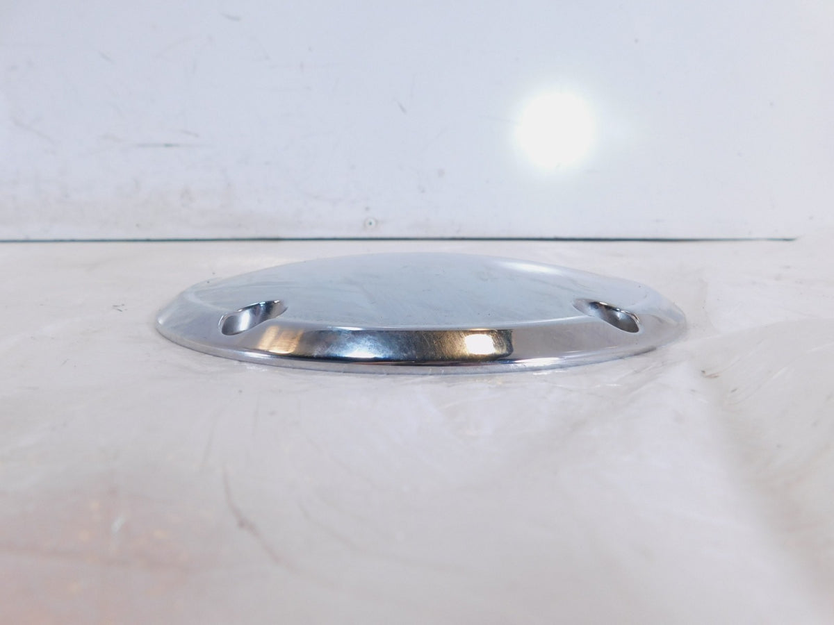 Harley Davidson Twin Cam Dyna & Softail Left Engine Chrome Derby Clutch Cover - C3 Cycle