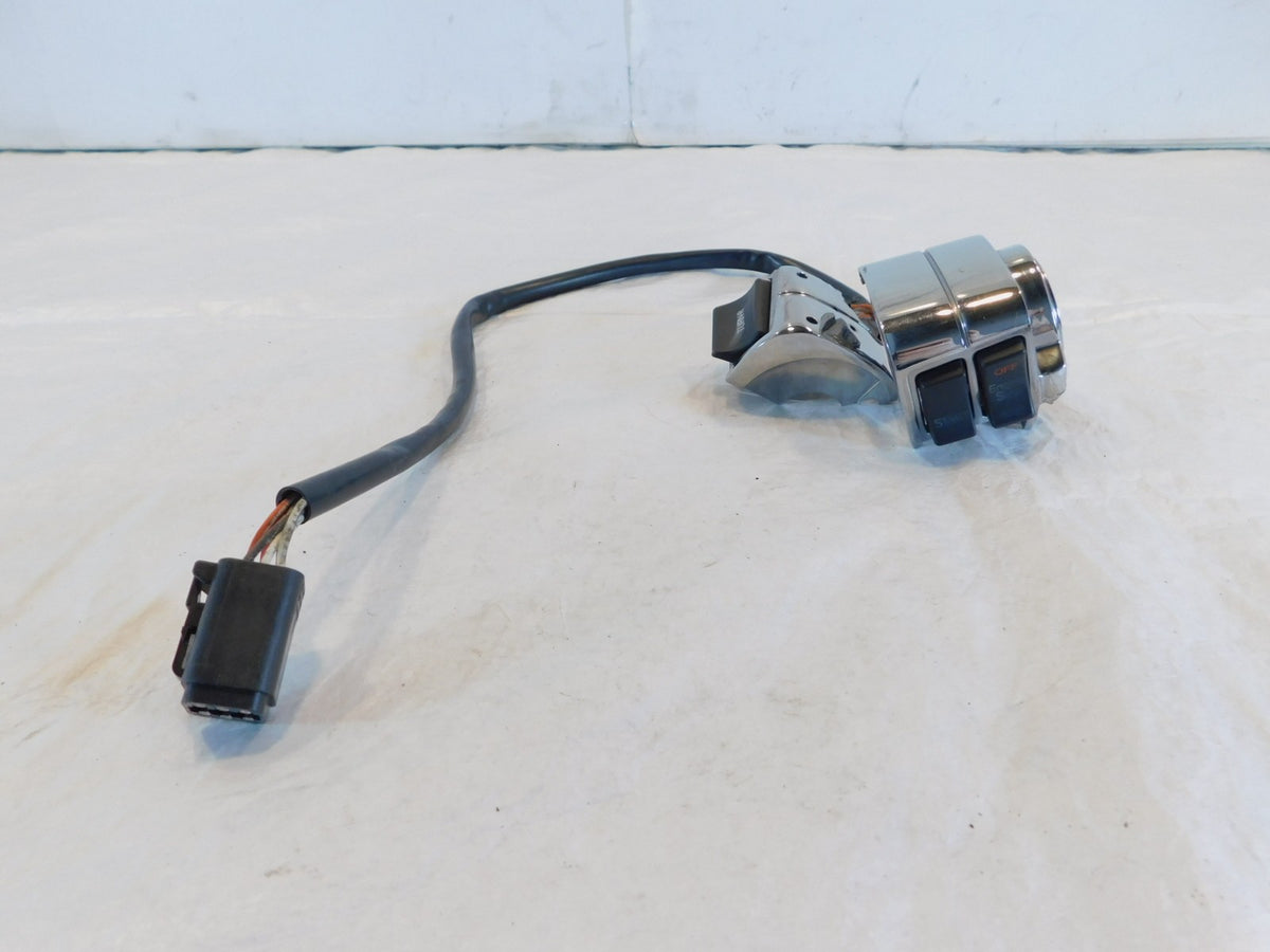 Harley Sportster Softail FXD Chrome Right Engine Stop Start Handlebar Switches - C3 Cycle