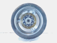 2002 2003 2004 2005 Kawasaki ZZR1200 ZX1200C Chrome Rear Wheel Rim - 17" & Rotor - C3 Cycle