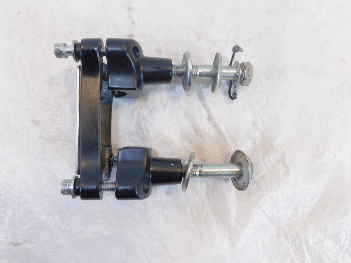Harley Davidson Sportster 883 Black 100th Anniversary Handlebar Bar Riser Clamps - C3 Cycle