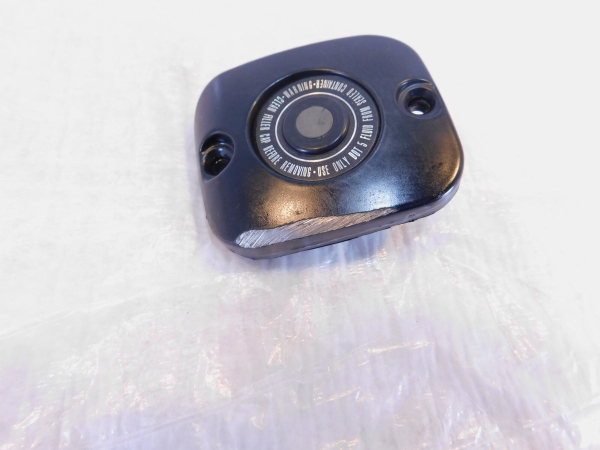 Harley Sportster Softail & Dyna Front Brake Master Cylinder Black Cover Cap Lid - C3 Cycle