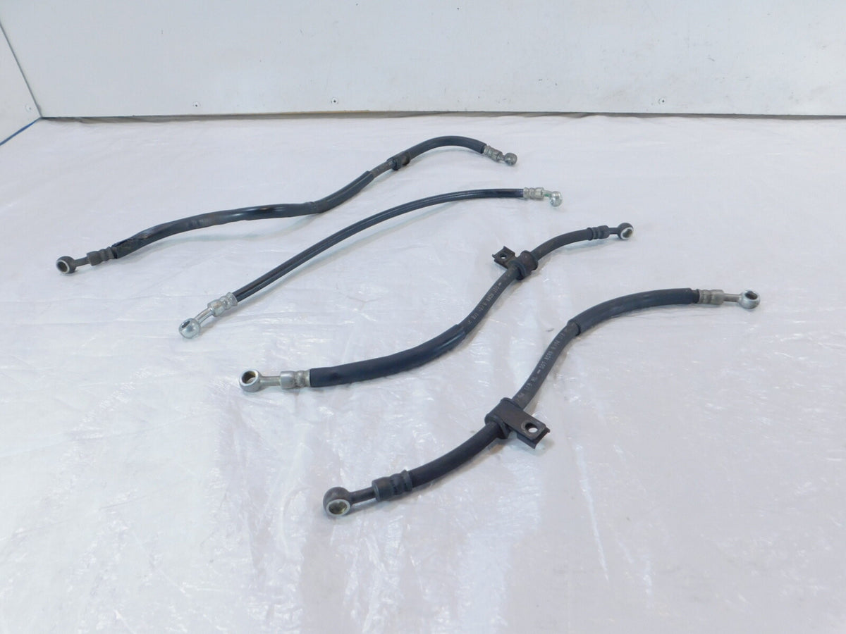 Suzuki RF600 Black Front & Rear Brake Master Cylinder to Caliper Hose Line Pipes - C3 Cycle