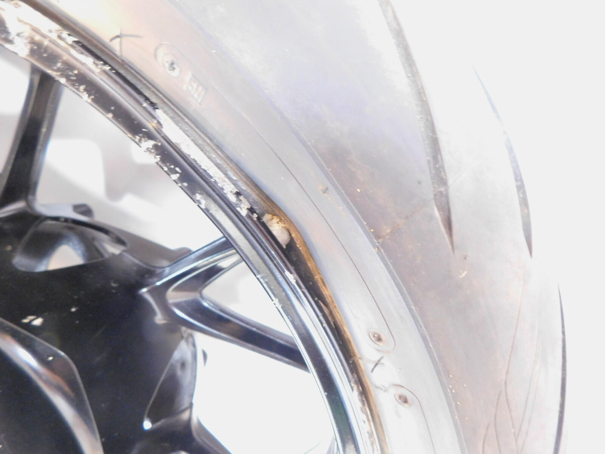 2020 2021 2022 2023 BMW F900R F900XR Black Rear Back Cast Wheel Rim - Bent - C3 Cycle