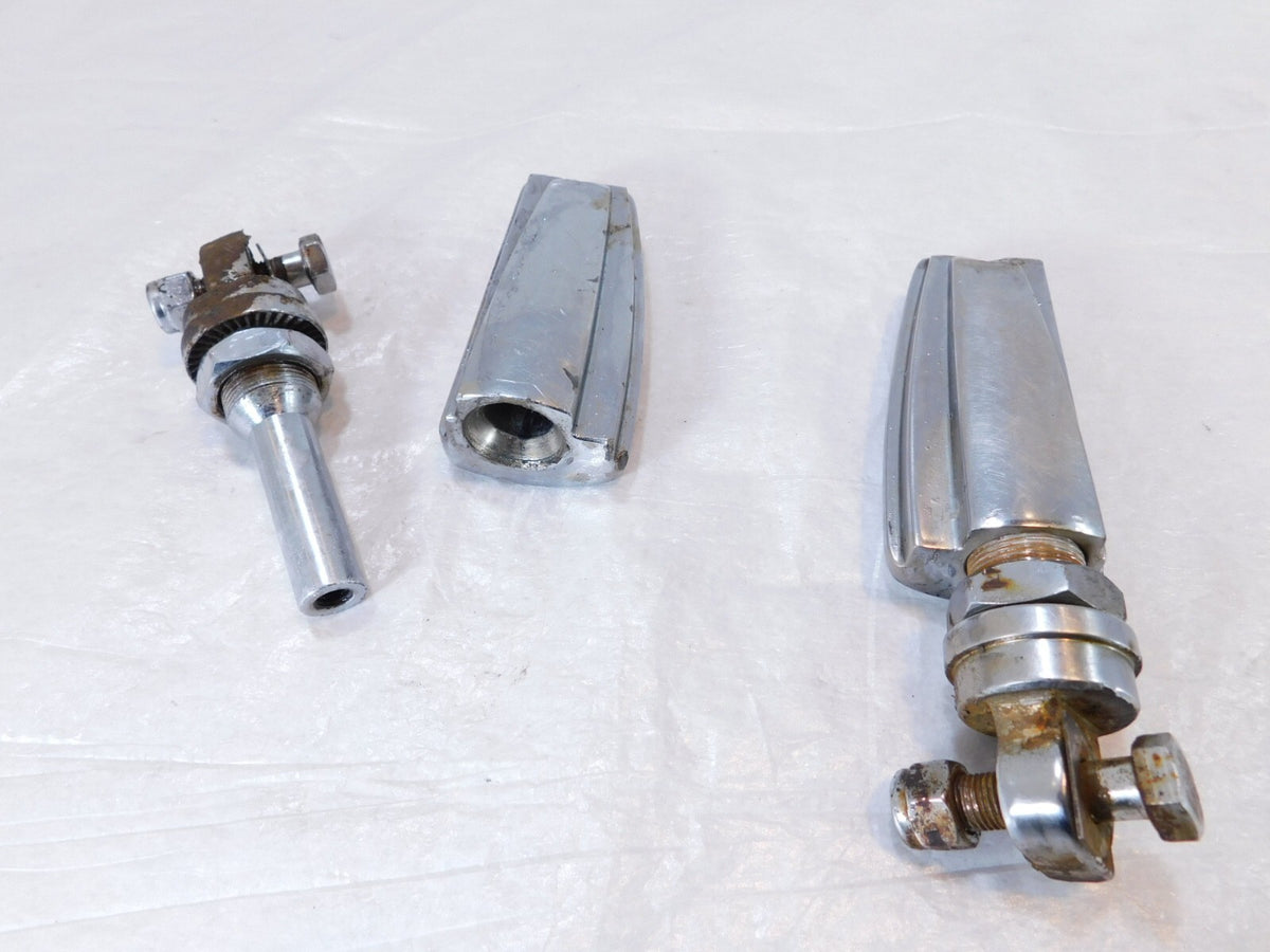 Harley Touring FXR Dyna Sportster & Softail Chrome Foot Peg Footpeg Footrests - C3 Cycle