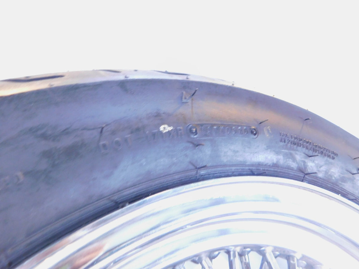 Harley Davidson Softail Sportster 883 & 1200 & FXR Laced Rear Wheel Rim w/ Tire - C3 Cycle