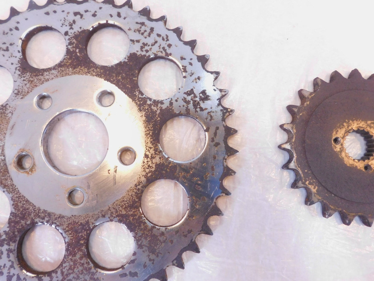 Set Harley Davidson Sportster 883 1000 1100 & 1200 Chain Drive Gear Sprockets - C3 Cycle