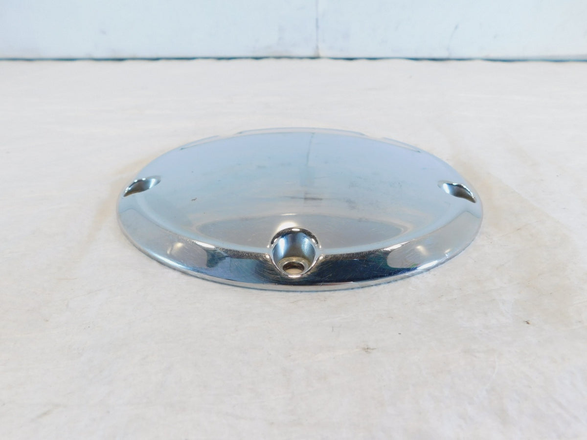 Harley Davidson Twin Cam Dyna & Softail Left Engine Chrome Derby Clutch Cover - C3 Cycle