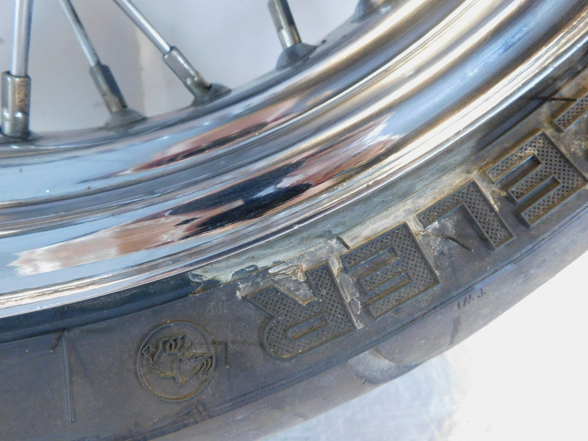 1998-2003 Triumph Thunderbird Sport Chrome Spoked Rear Wheel Rim & Tire