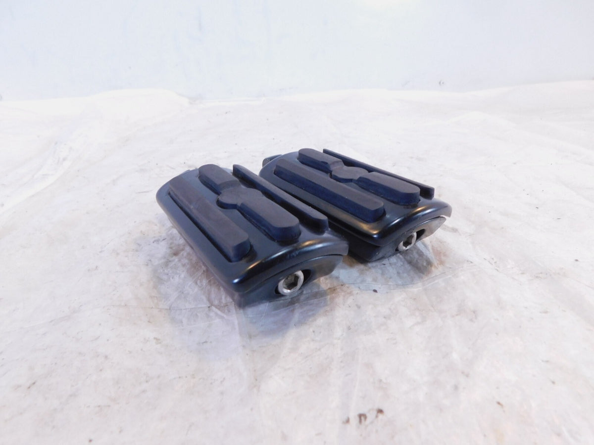 Harley Davidson FXR Dyna Sportster & Softail Black Front Footrest Footpeg Pegs - C3 Cycle