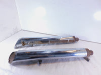 08-10 Victory Vision Rear Left/Right Crossover Exhaust Mufflers & Chrome Shields - C3 Cycle