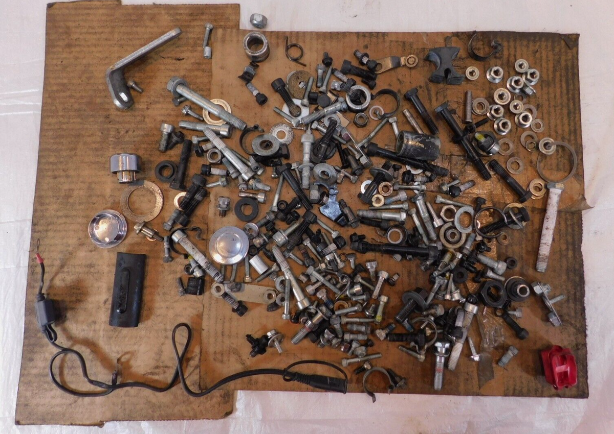 2005 05 Victory Vegas Misc Hardware Nuts Bolts Brackets Washers Parts Box Lot - C3 Cycle