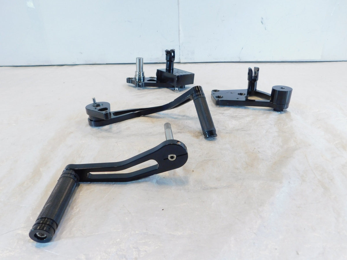 Harley Davidson Softail Aftermarket Black Brake & Shifter Pedal Foot Control Lot - C3 Cycle