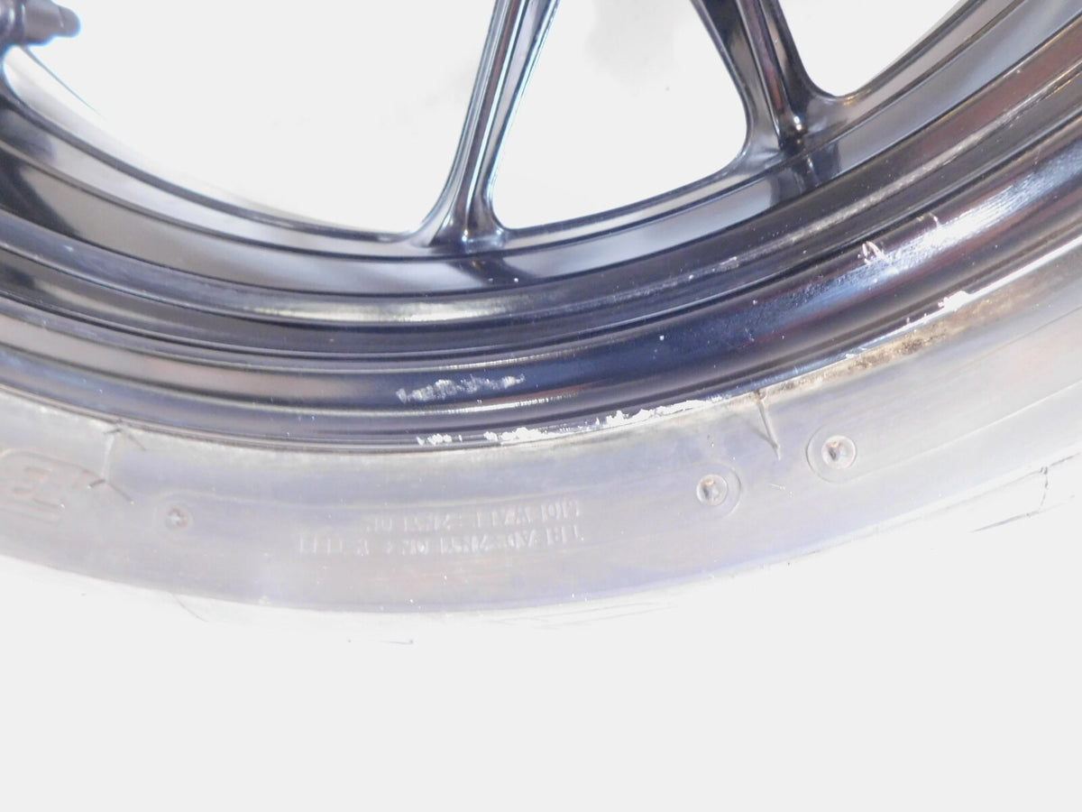 2020 2021 2022 2023 BMW F900R F900XR Black Rear Back Cast Wheel Rim - Bent - C3 Cycle