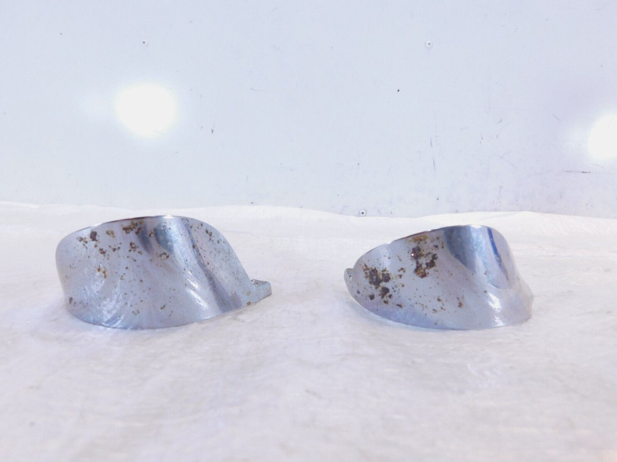 Harley Softail & Touring Front or Rear Chrome Turn Signal Indicator Cover Visors