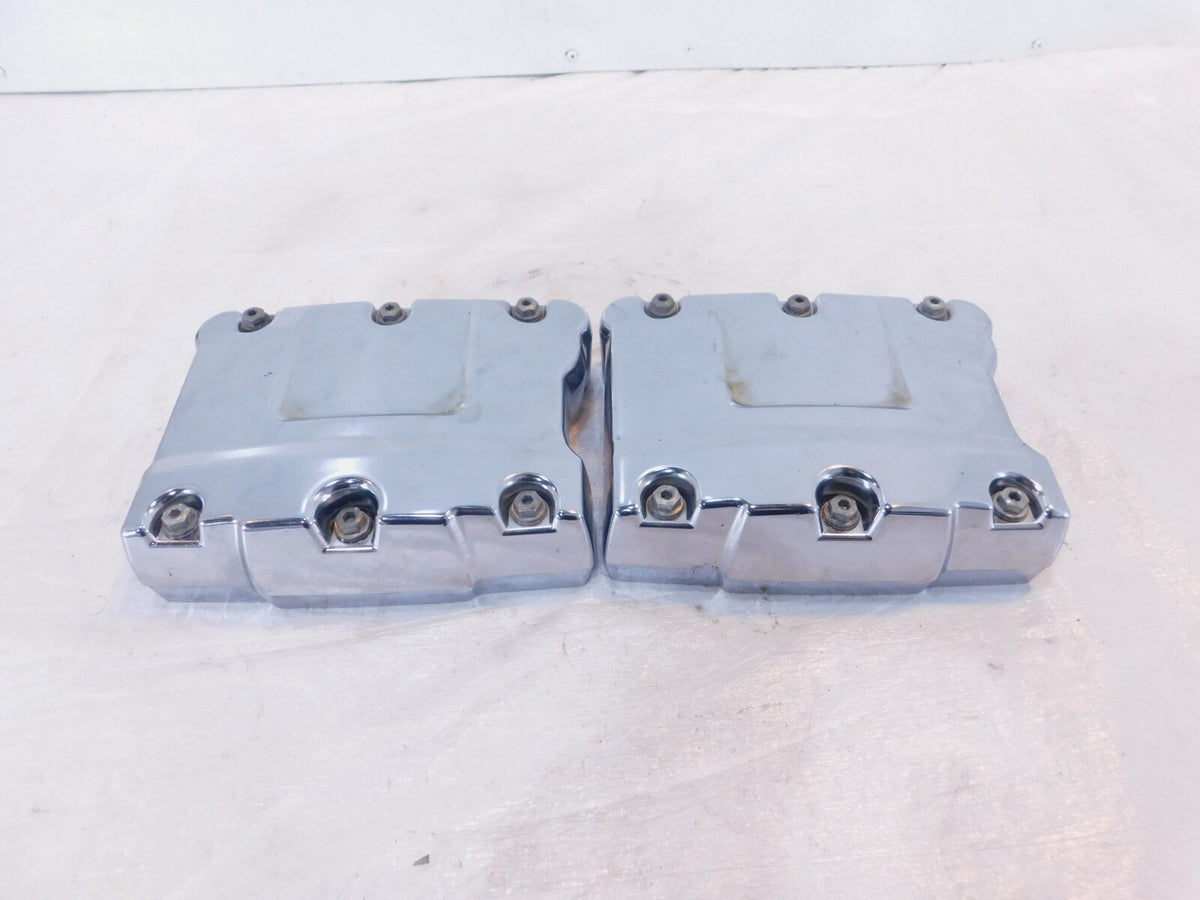 Harley Davidson Touring Dyna & Softail Chrome Cylinder Head Rocker Boxes