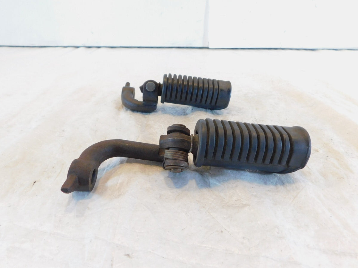 Triumph Adventurer Thunderbird Sport Black Rear Passenger Footpegs w/ Brackets - C3 Cycle