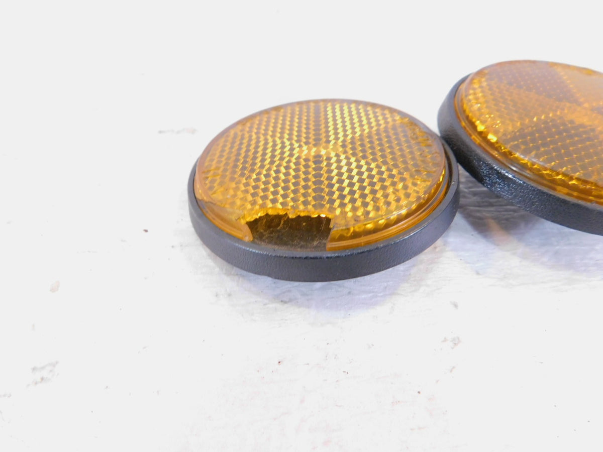 Honda CB650 750 900 CB650SC Nighthawk ST1300 Amber Front Fender Reflectors - C3 Cycle
