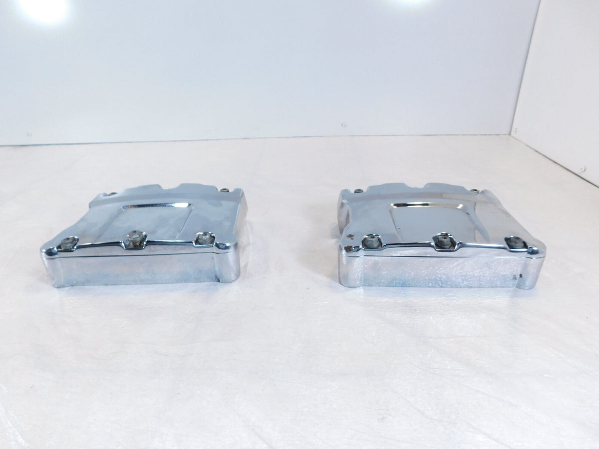 Harley Davidson Touring Dyna & Softail Chrome Cylinder Head Rocker Boxes