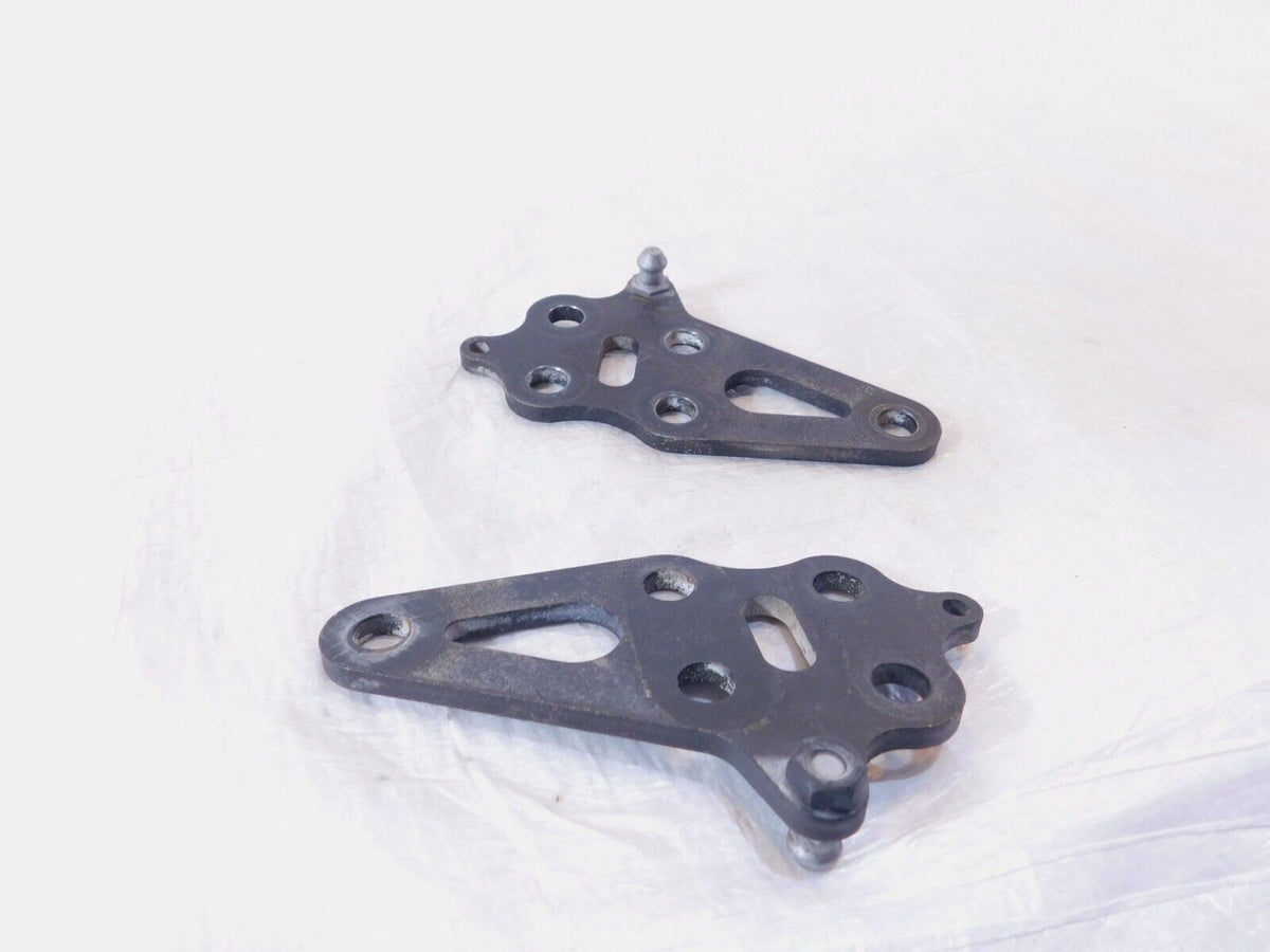 Pair Black 2008-2016 Polaris Victory Vision Engine Motor Mount Rear Brackets - C3 Cycle