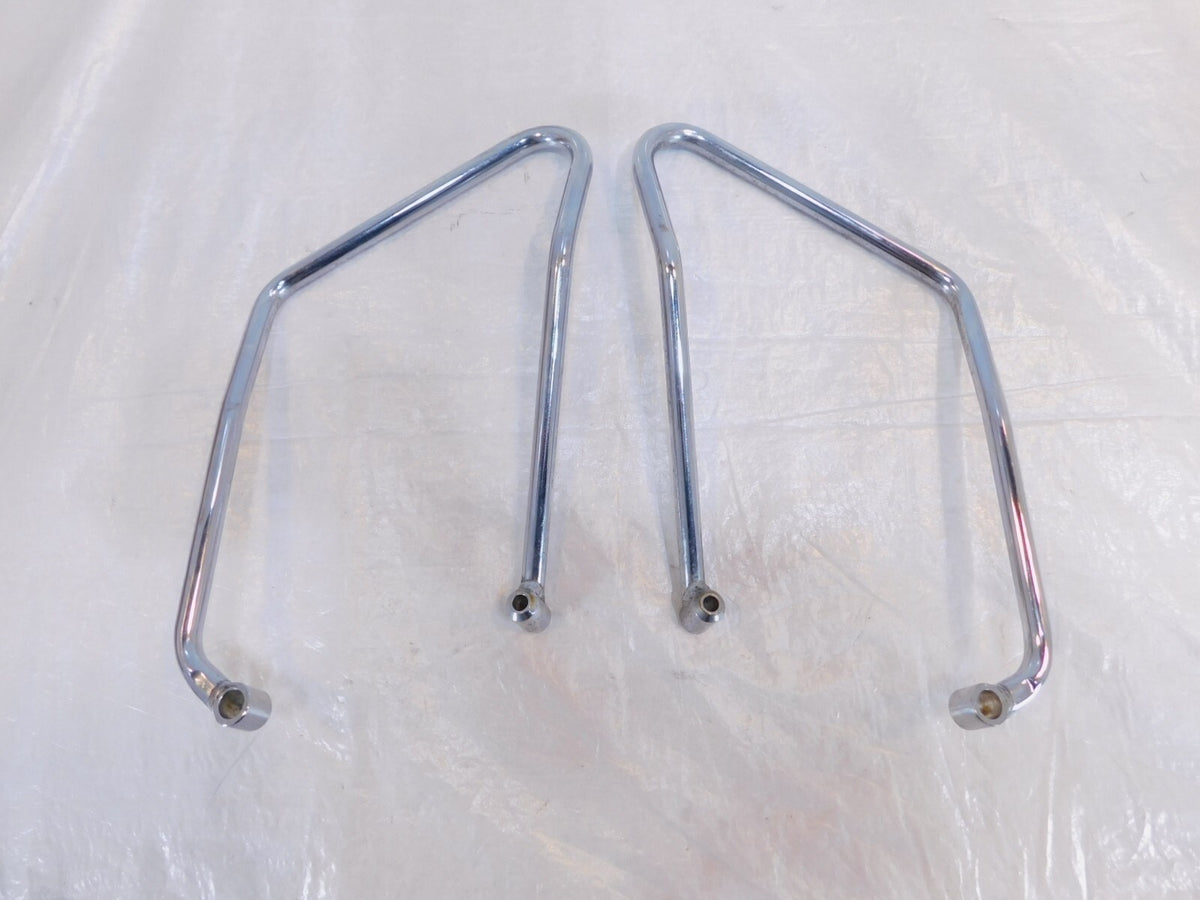 1994-2003 Harley Davidson Sportster 883 1200 Chrome Saddlebag Guard Rail Bars - C3 Cycle