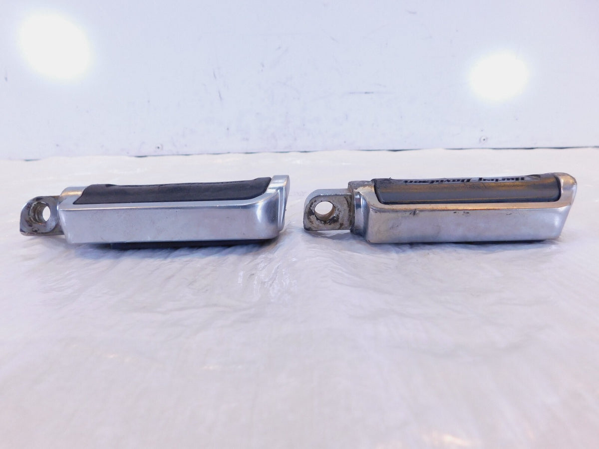 Harley Touring FXR Dyna Sportster & Softail Metal & Rubber Footpegs Footrests - C3 Cycle