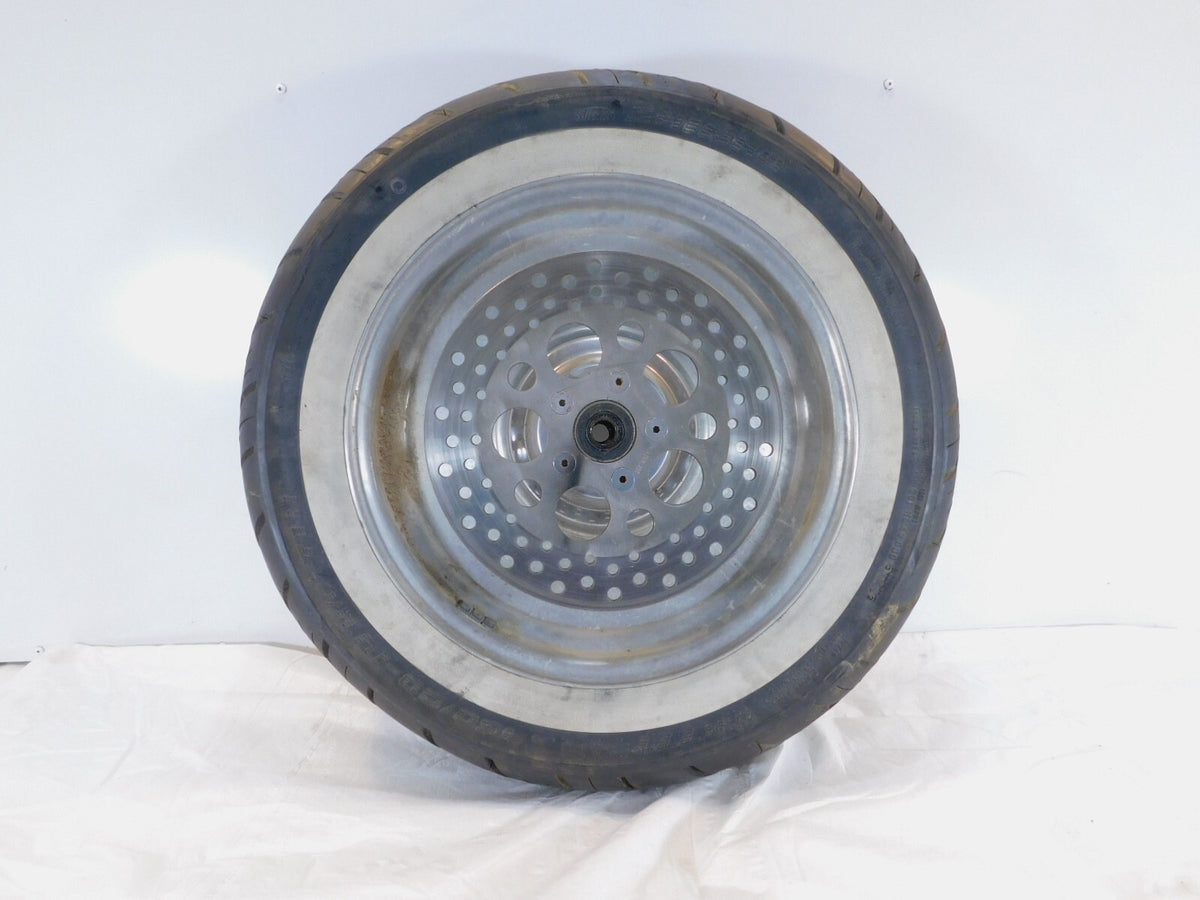 Harley Davidson Dyna Softail & Sportster 883 & 1200 Rear Wheel Rim w/ Tire- BENT - C3 Cycle