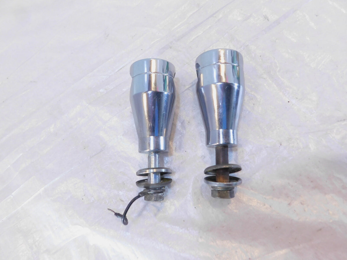 Harley Davidson Sportster 883 & 1200 & Dyna Chrome Handlebar Bar Riser Clamps - C3 Cycle