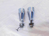 Harley Davidson Sportster 883 & 1200 & Dyna Chrome Handlebar Bar Riser Clamps - C3 Cycle
