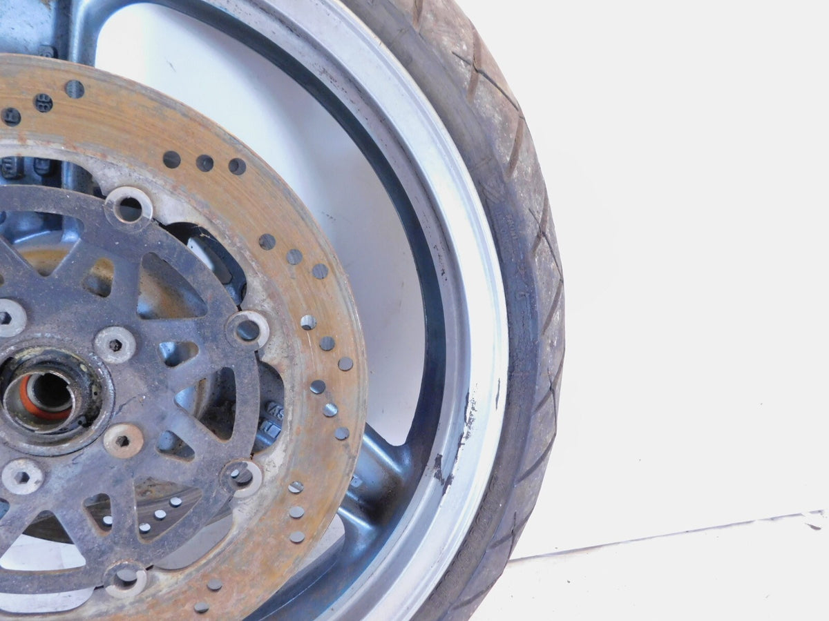 1992-1993 Kawasaki Ninja ZX6 ZX600 Front Cast Wheel Rim & Brake Disc Rotors - C3 Cycle