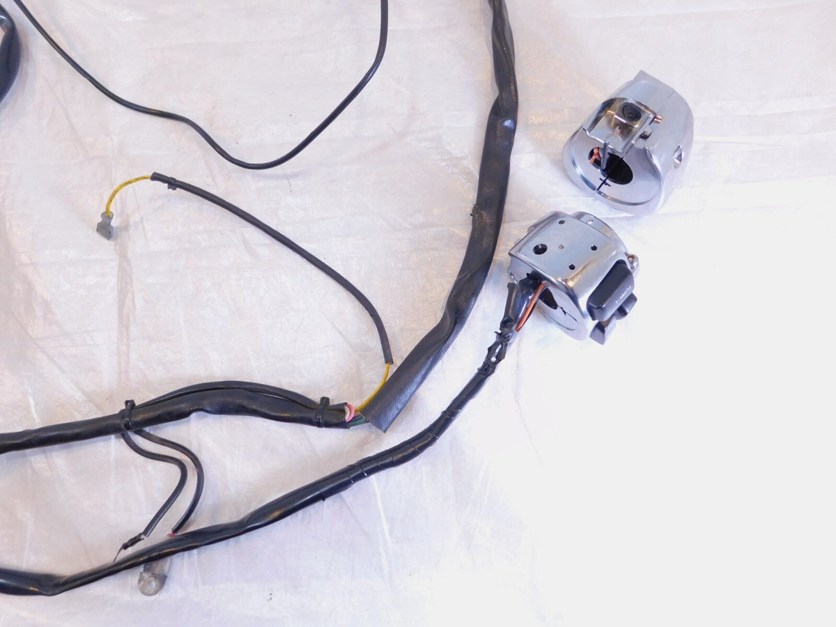 Harley Sportster 883 1100 & 1200 Wire Wiring Harness Headlight & Chrome Switches - C3 Cycle