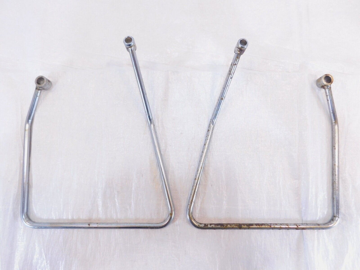 1986-1990 Harley Davidson Sportster 883 1200 Chrome Saddlebag Guard Rail Bars - C3 Cycle