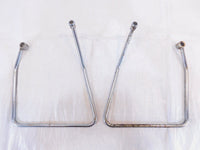 1986-1990 Harley Davidson Sportster 883 1200 Chrome Saddlebag Guard Rail Bars - C3 Cycle