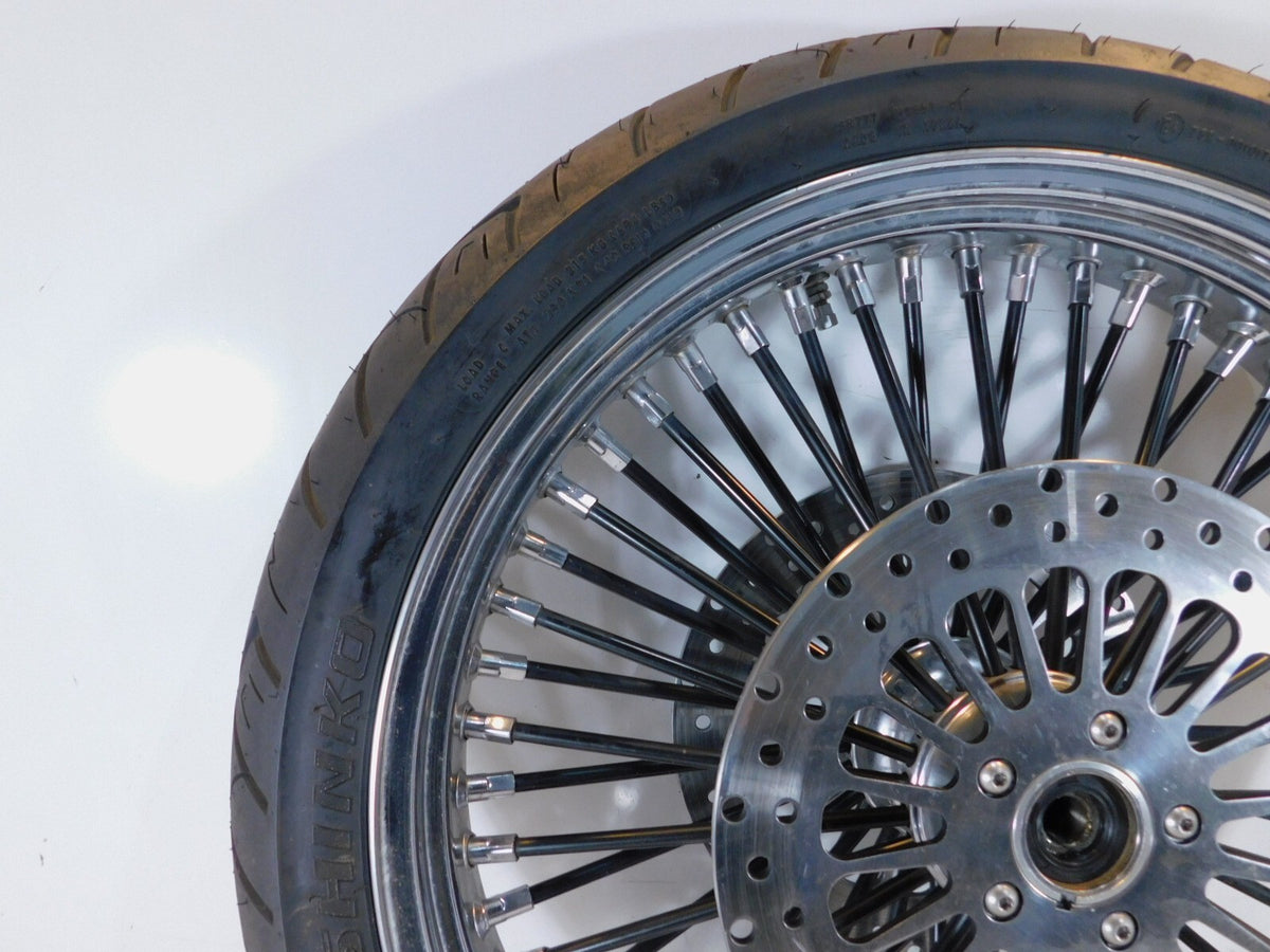 Harley Davidson EVO Touring Electra Glide Chrome Laced Front Wheel Rim & Tire