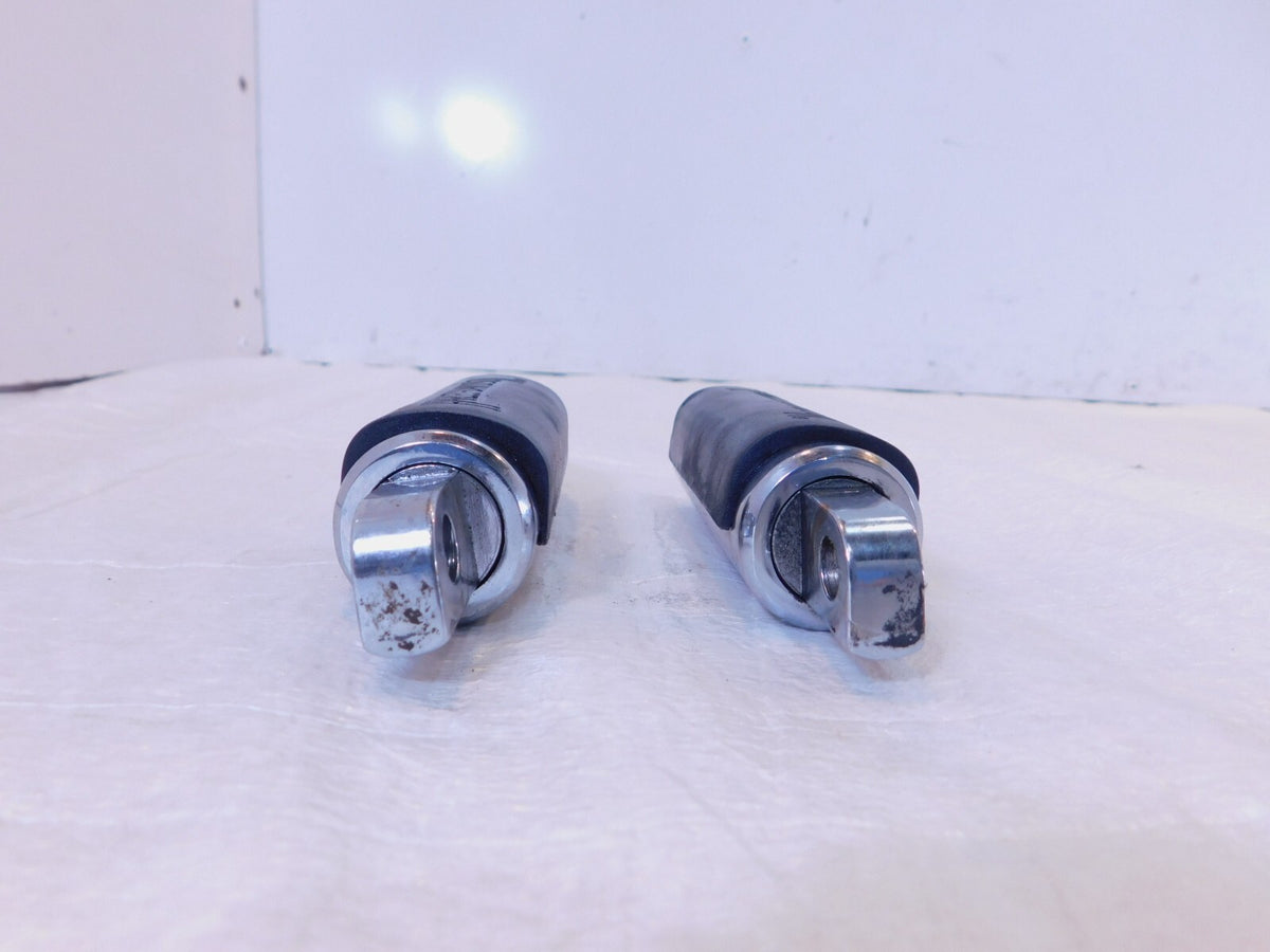 Harley Touring FXR Dyna Sportster & Softail Chrome & Rubber Footpegs Footrests