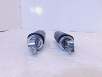 Harley Touring FXR Dyna Sportster & Softail Chrome & Rubber Footpegs Footrests