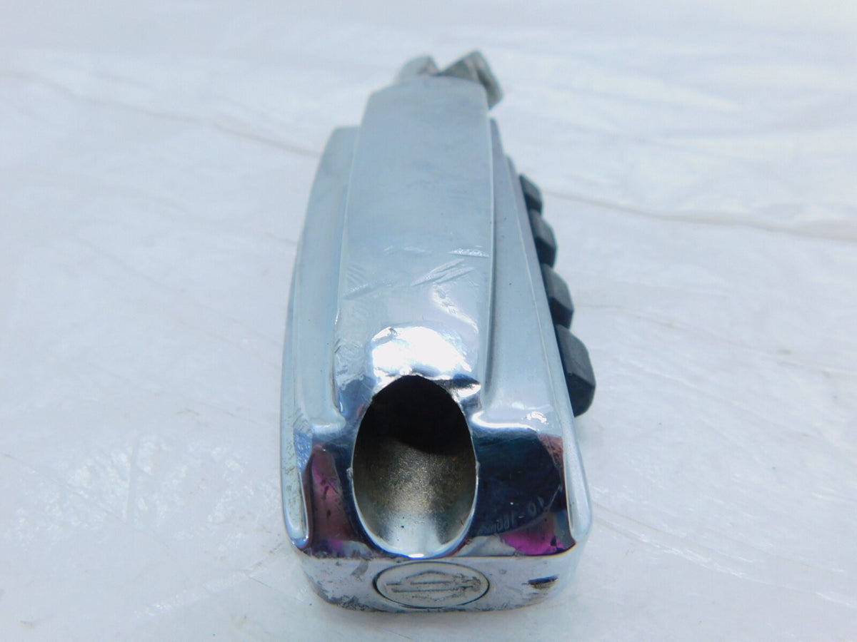 Harley Touring Dyna Sportster & Softail Large Chrome & Rubber Footpegs Footrests - C3 Cycle