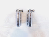 Harley Touring FXR Dyna Sportster & Softail Chrome & Rubber Footpegs Footrests - C3 Cycle