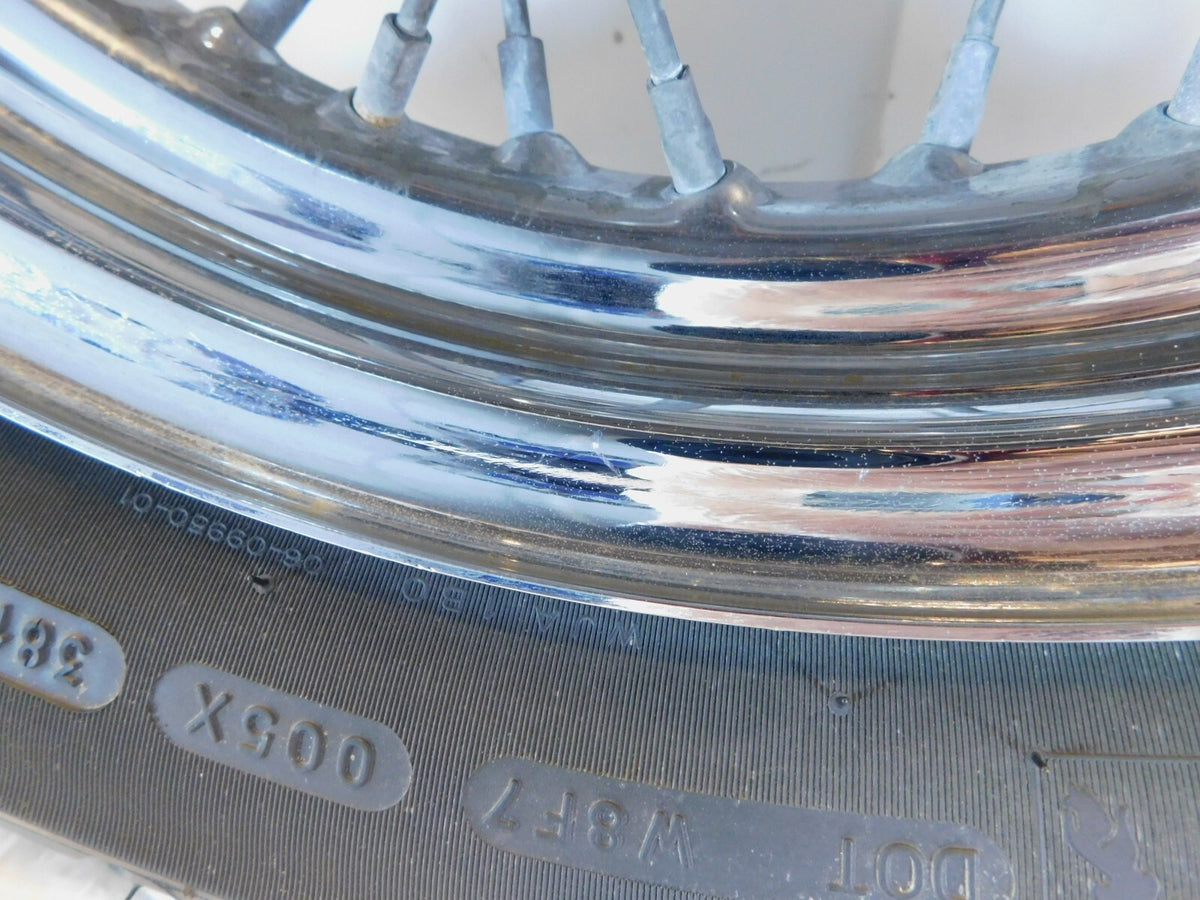 Harley Davidson Dyna Sportster & Softail Laced 16" Rear Wheel Rim & Tire Chrome - C3 Cycle