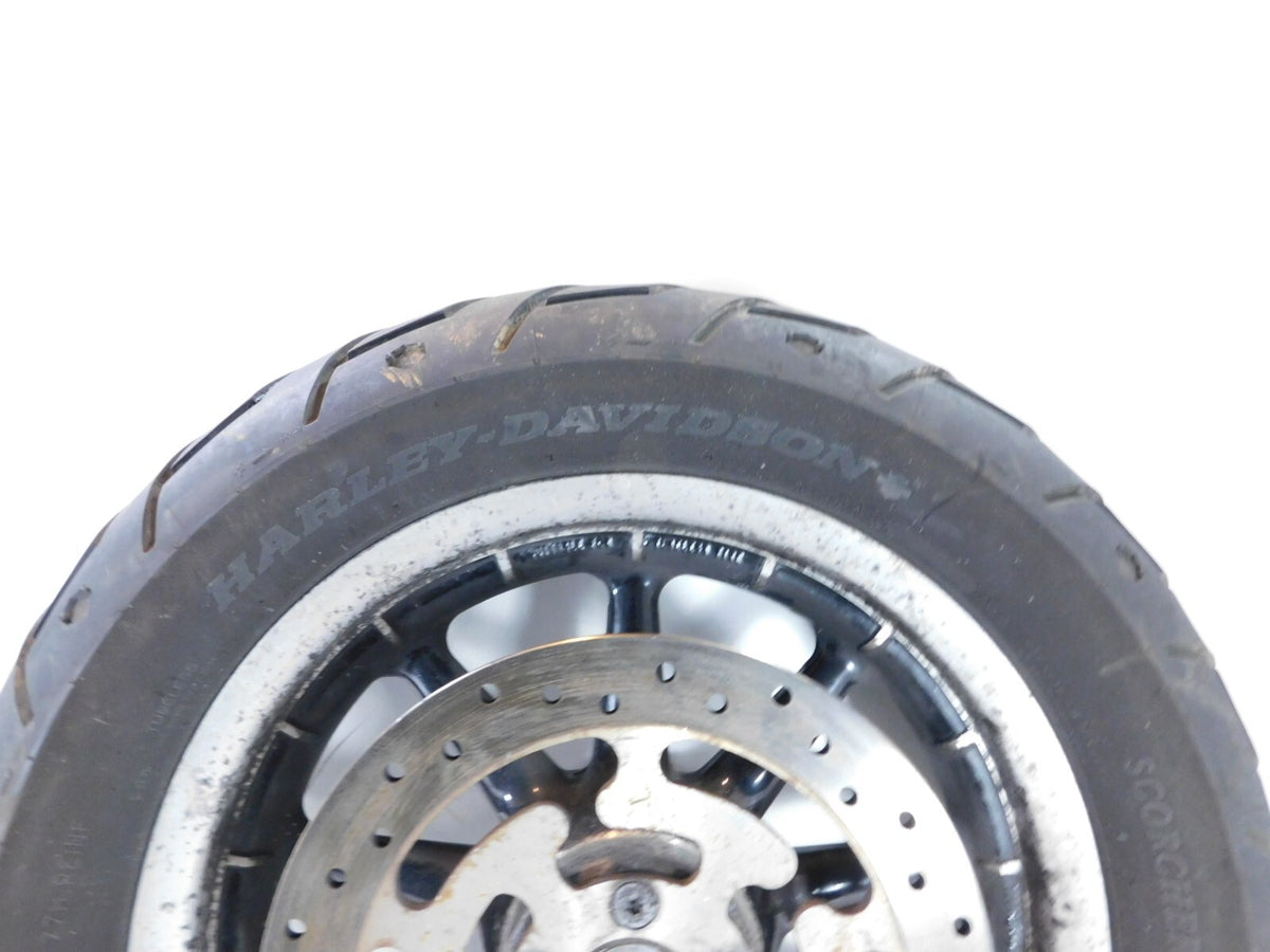 Harley Touring Road Street & Electra Glide Gloss Black Mag Cast Rear Wheel Rig - C3 Cycle